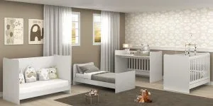 Blanco Large 4-in-1 Baby Cot