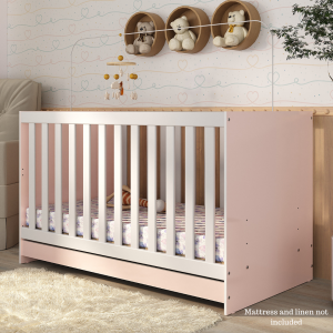 Dream Standard 3-in-1 Baby Cot Pink