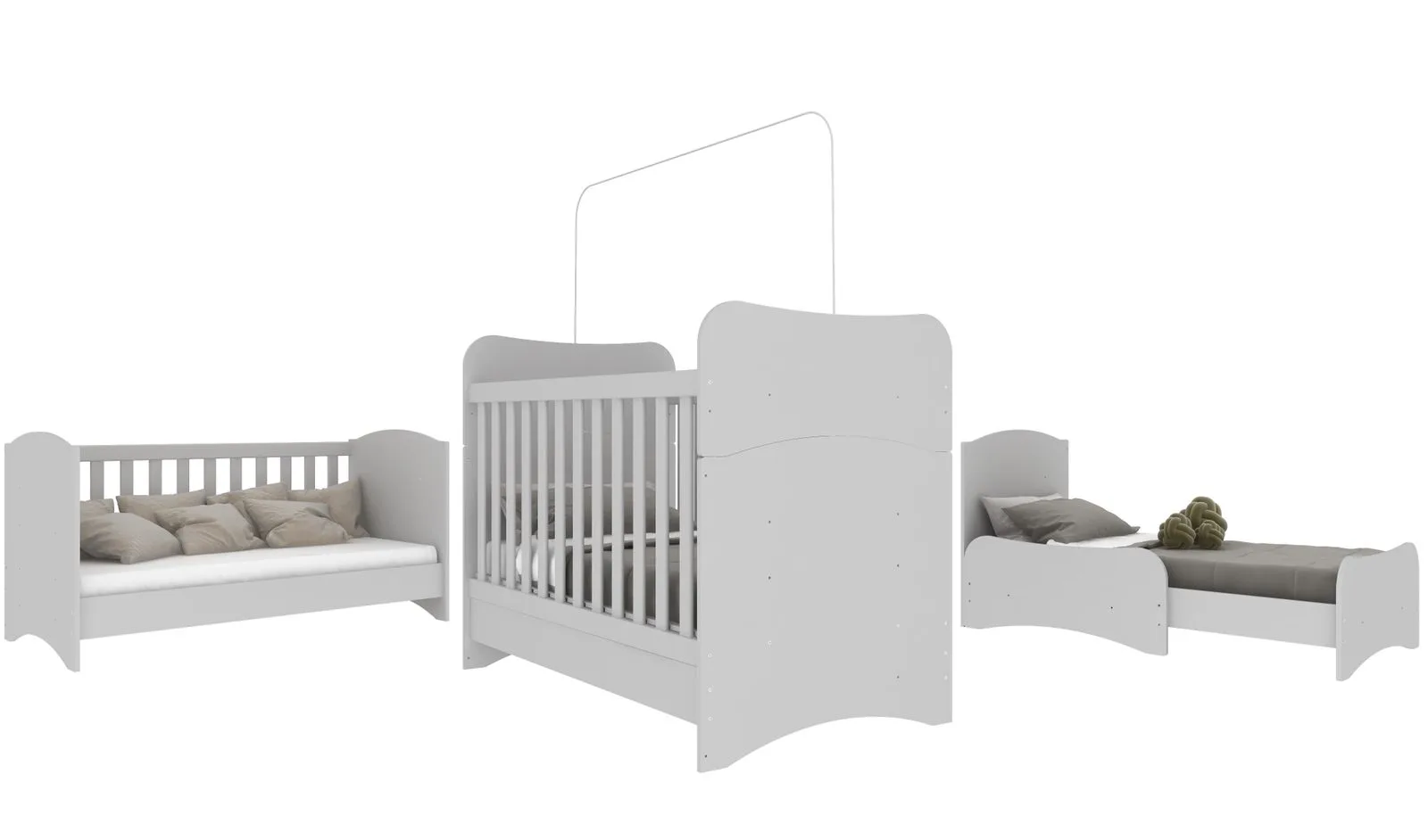 Paris Large Baby Cot 3 in 1 - Image 3