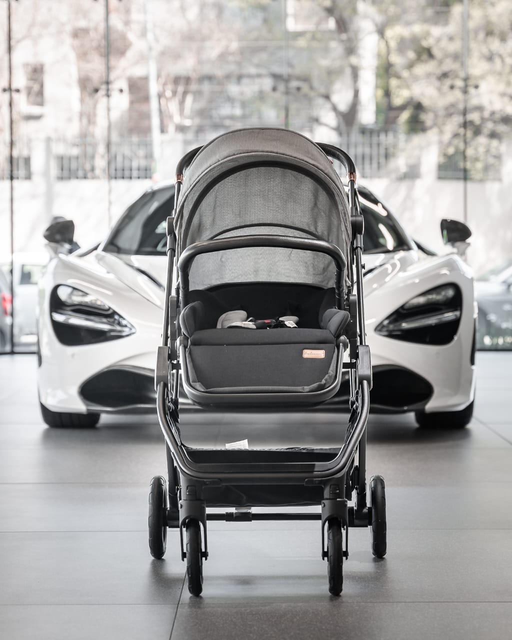 Belecoo X9 Prive Stroller - Grey - Image 2