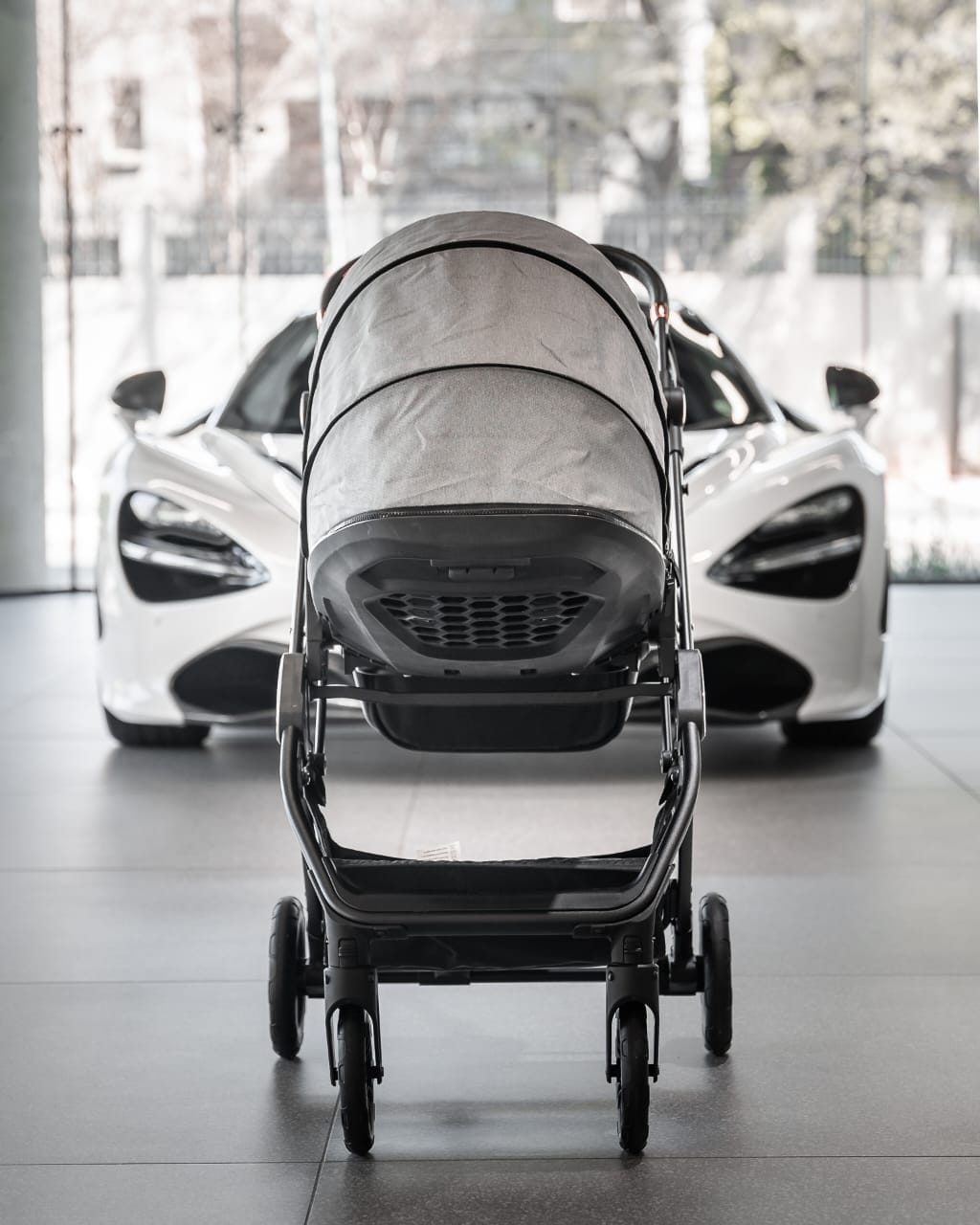 Belecoo X9 Prive Stroller - Grey - Image 3