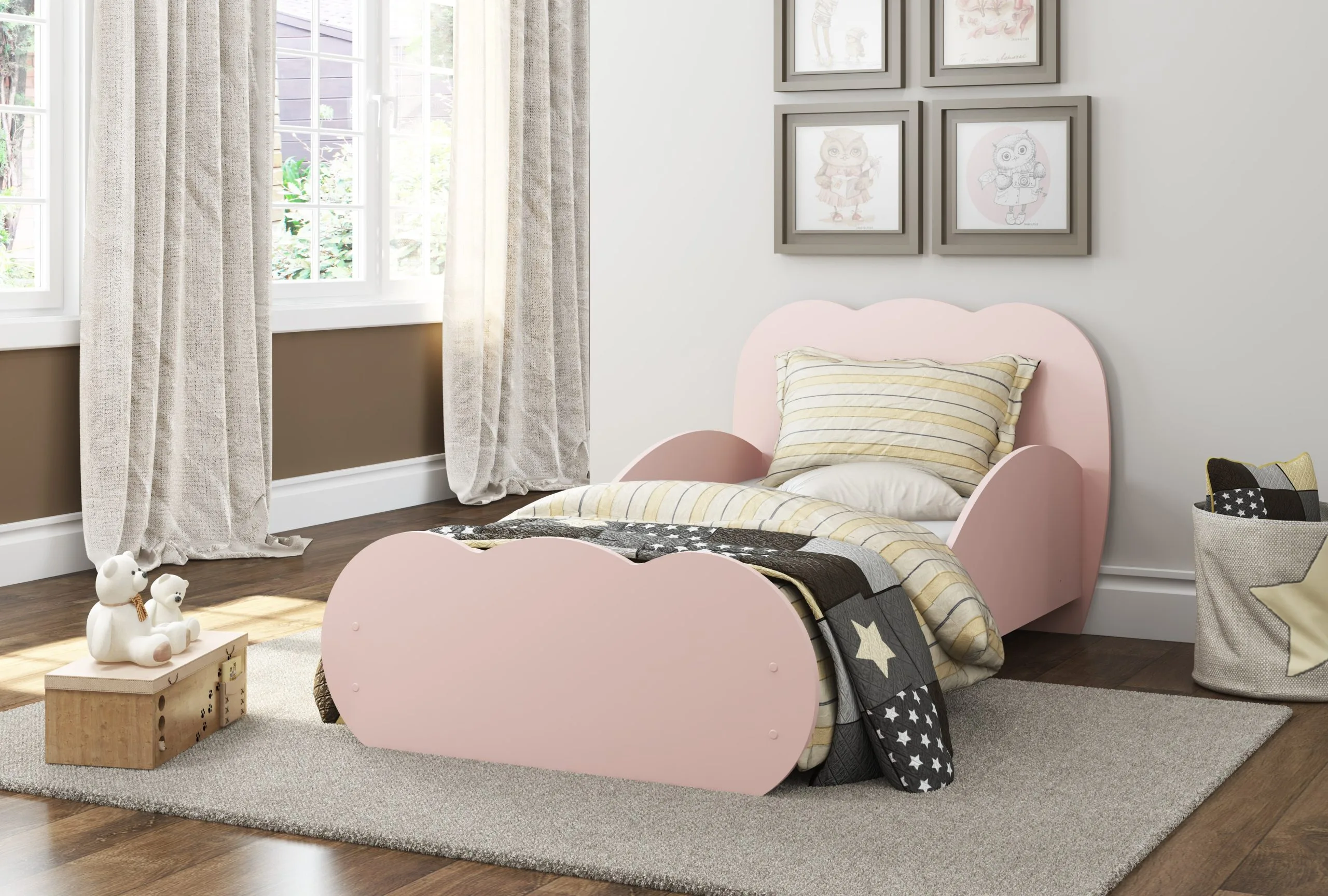 Cloud Toddler Bed Rose