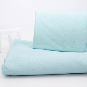 Baby Haven Cot Duvet Set - Turquoise with Dots