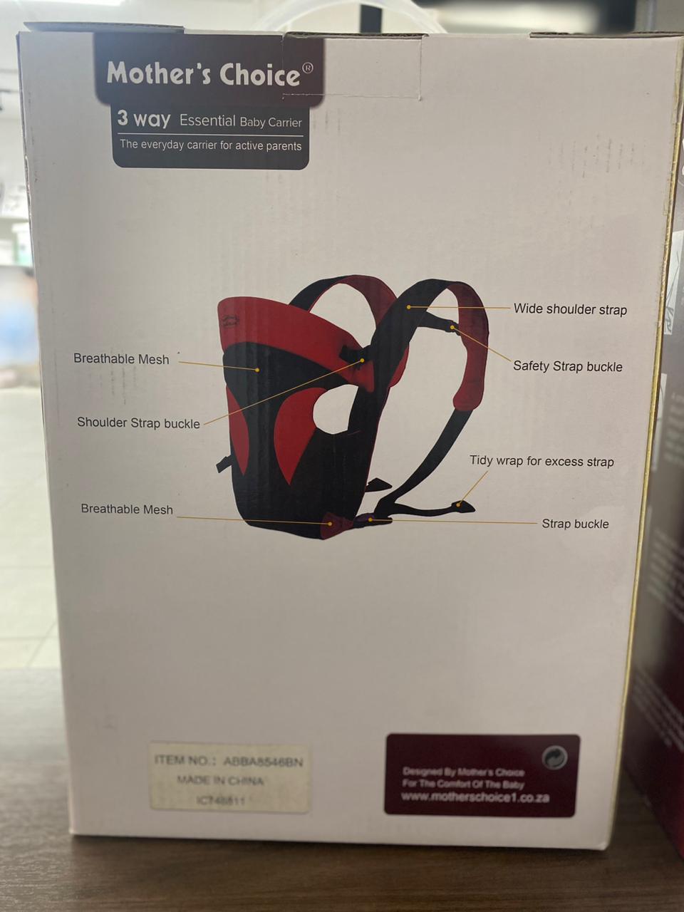 MC 3 Way Essential Baby Carrier Brown