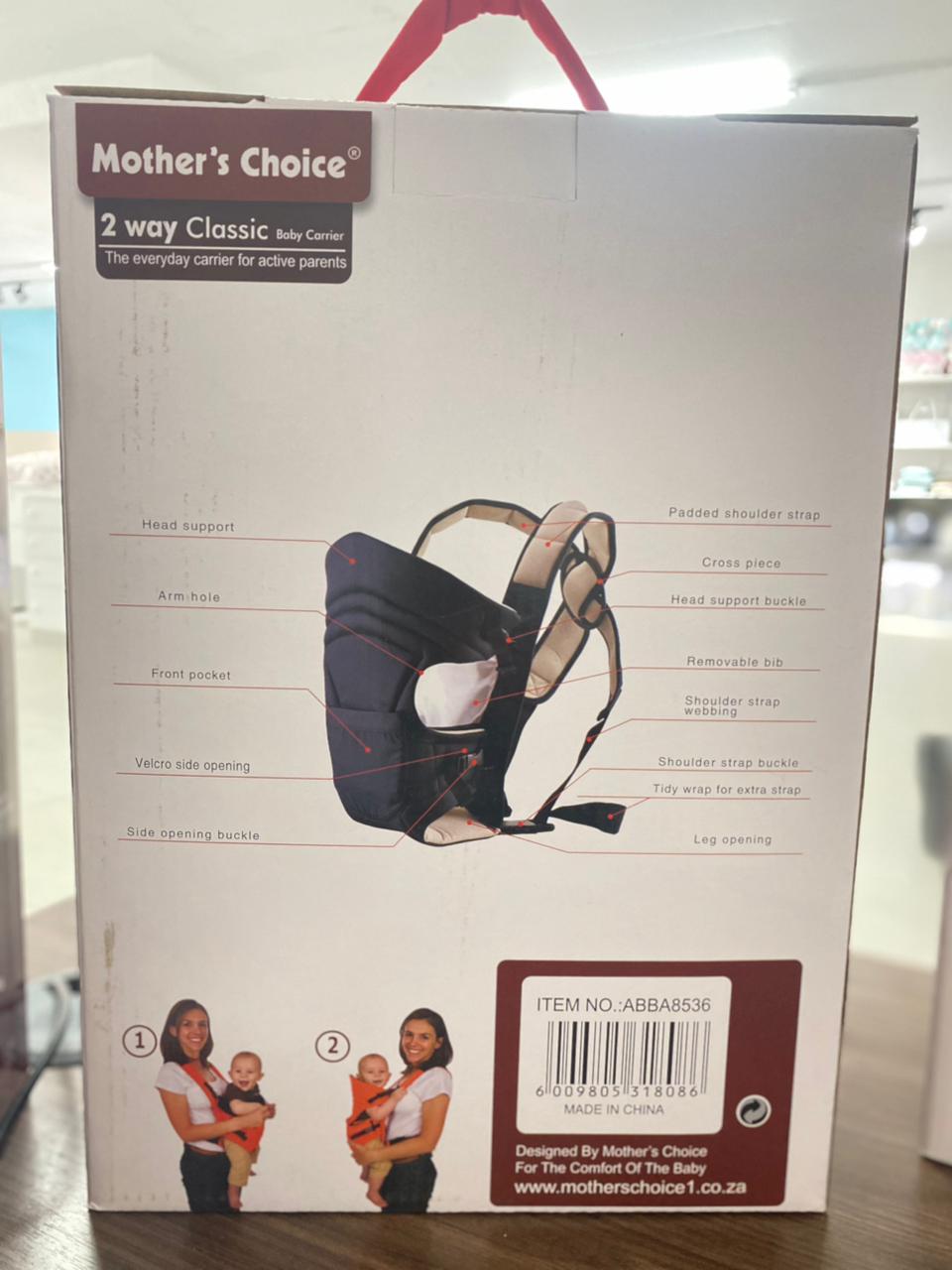 Mother's Choice 2 Way Classic Baby Carrier - Image 2