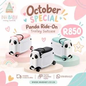 Panda Ride-On Trolley Suitcase