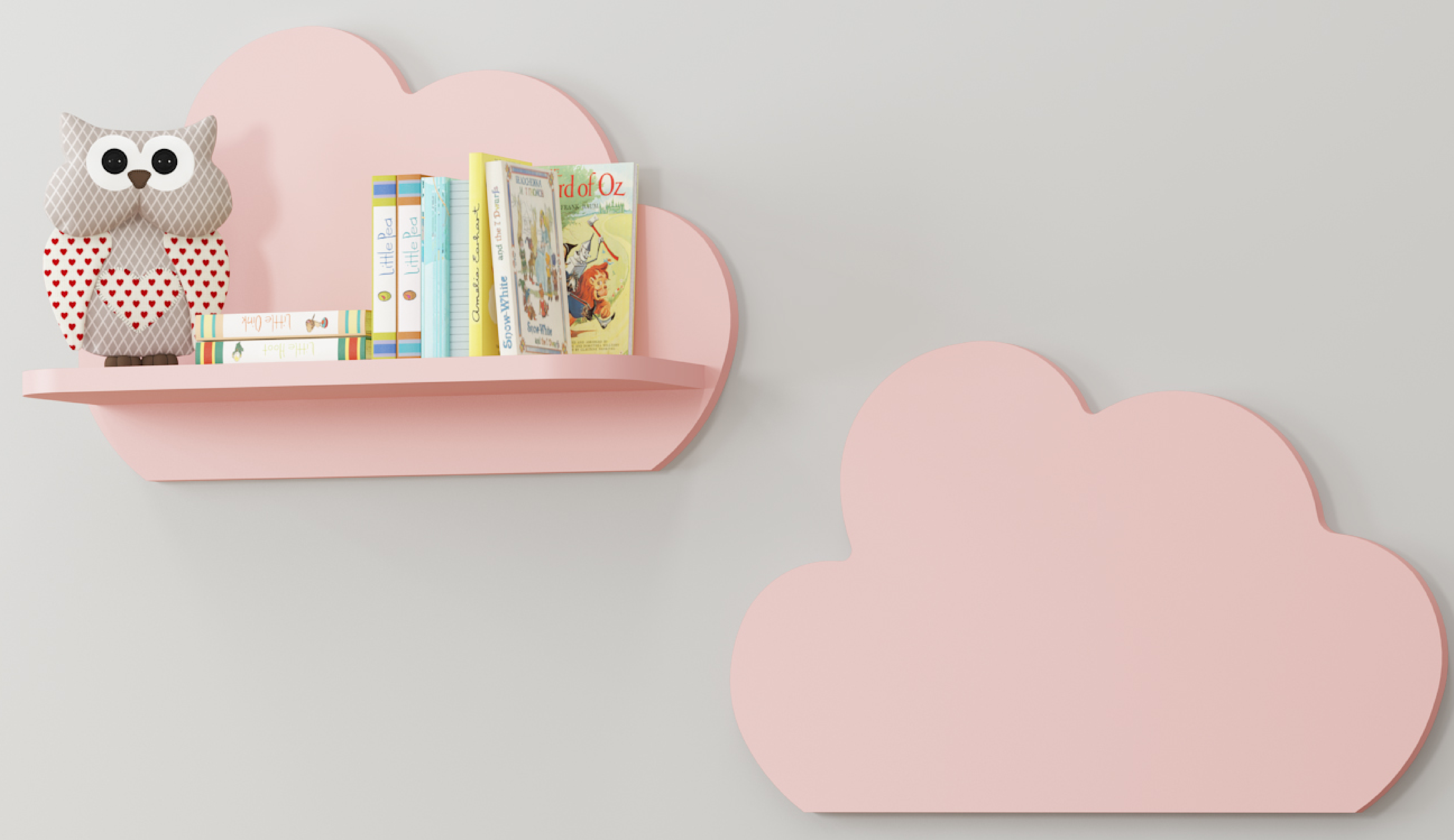 Cloud Shelf 2-piece Pink
