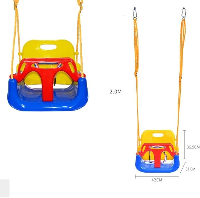 2in1 Kiddies Plastic Outdoor Swing - Image 4