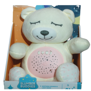 Musical Stuffed Bear with Projecting Stars