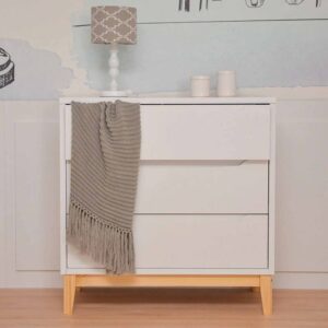 Venice 3-Drawer Chest of Drawers White/Oak
