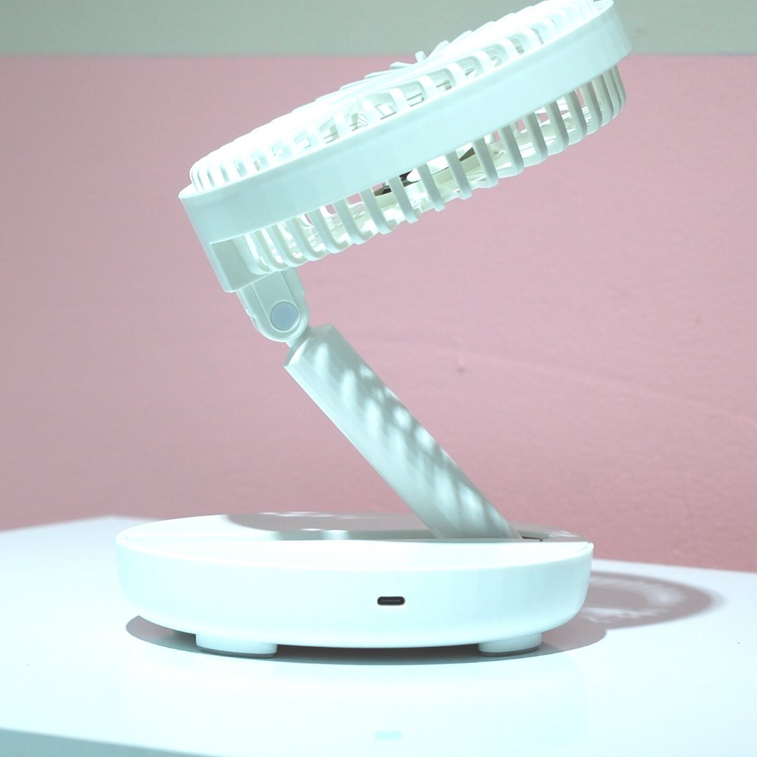 Compact Foldable Rechargeable Table Fan fs05 - Image 3