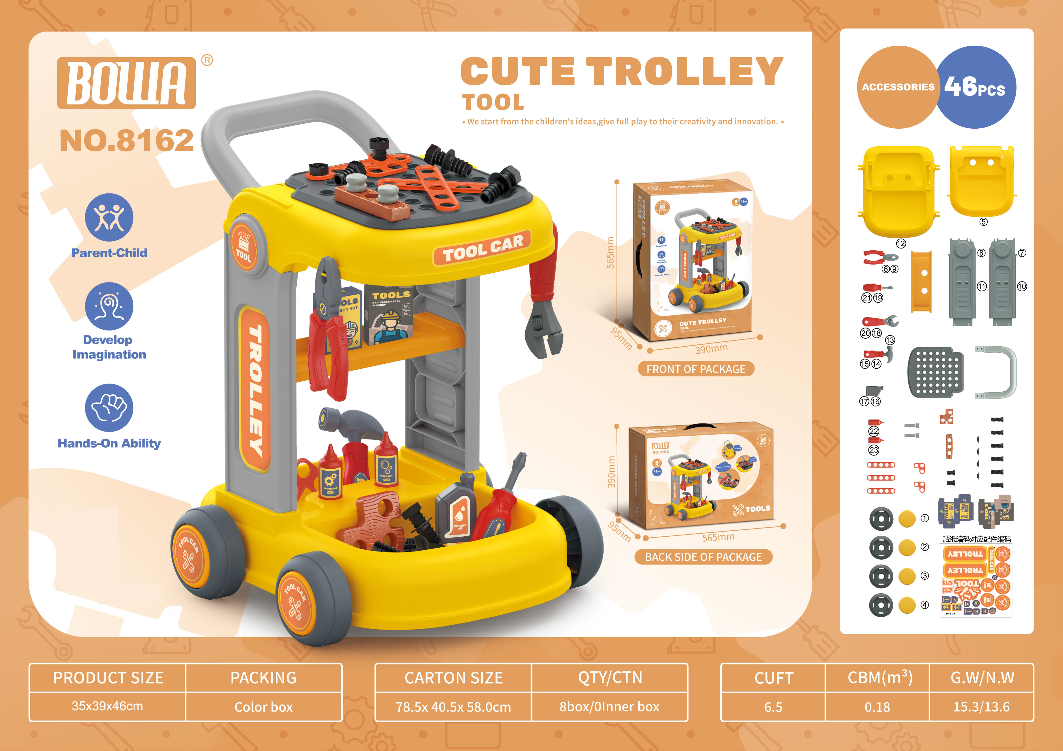 Kiddies Cute Trolley Toy - Image 2