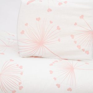 Baby Haven Cot Comforter Set - Pink Dandelion