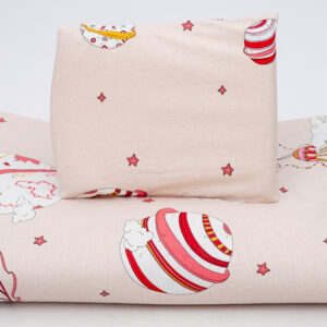 Baby Haven Baby Cot Duvet Set - Pink Hot Air Balloon
