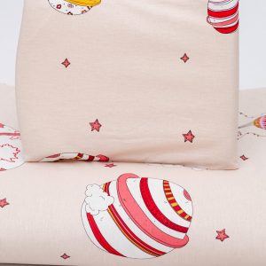 Baby Haven Cot Comforter Set - Pink Hot Air Balloon