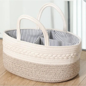 Woven Cotton Diaper Cadddy
