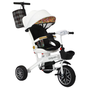 2-in-1 Push Tricycle with Canopy