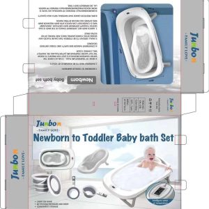 Baby Foldable Bath Tub Set