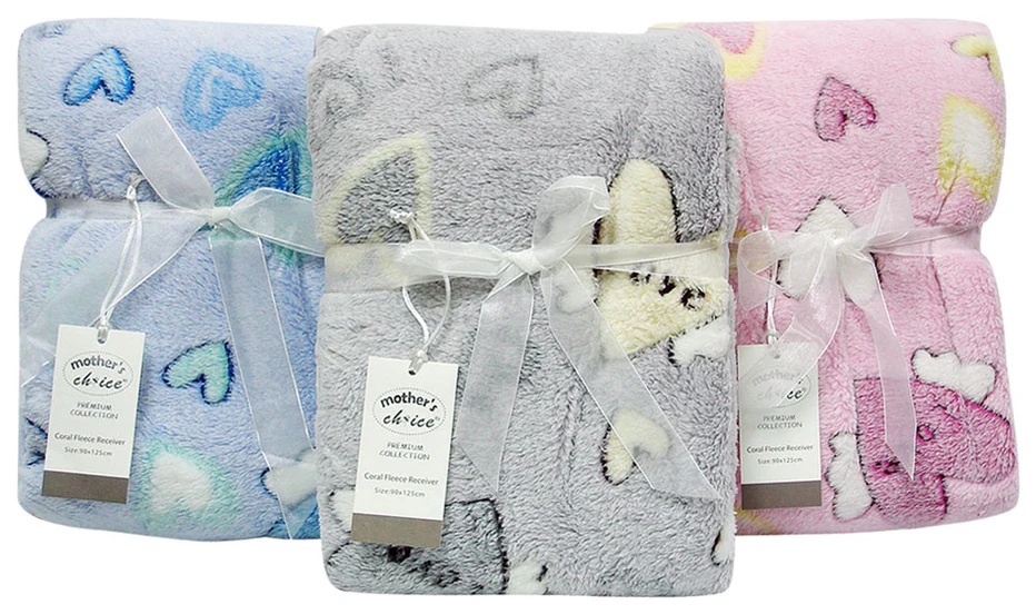 Coral Fleece Cutwork Blanket