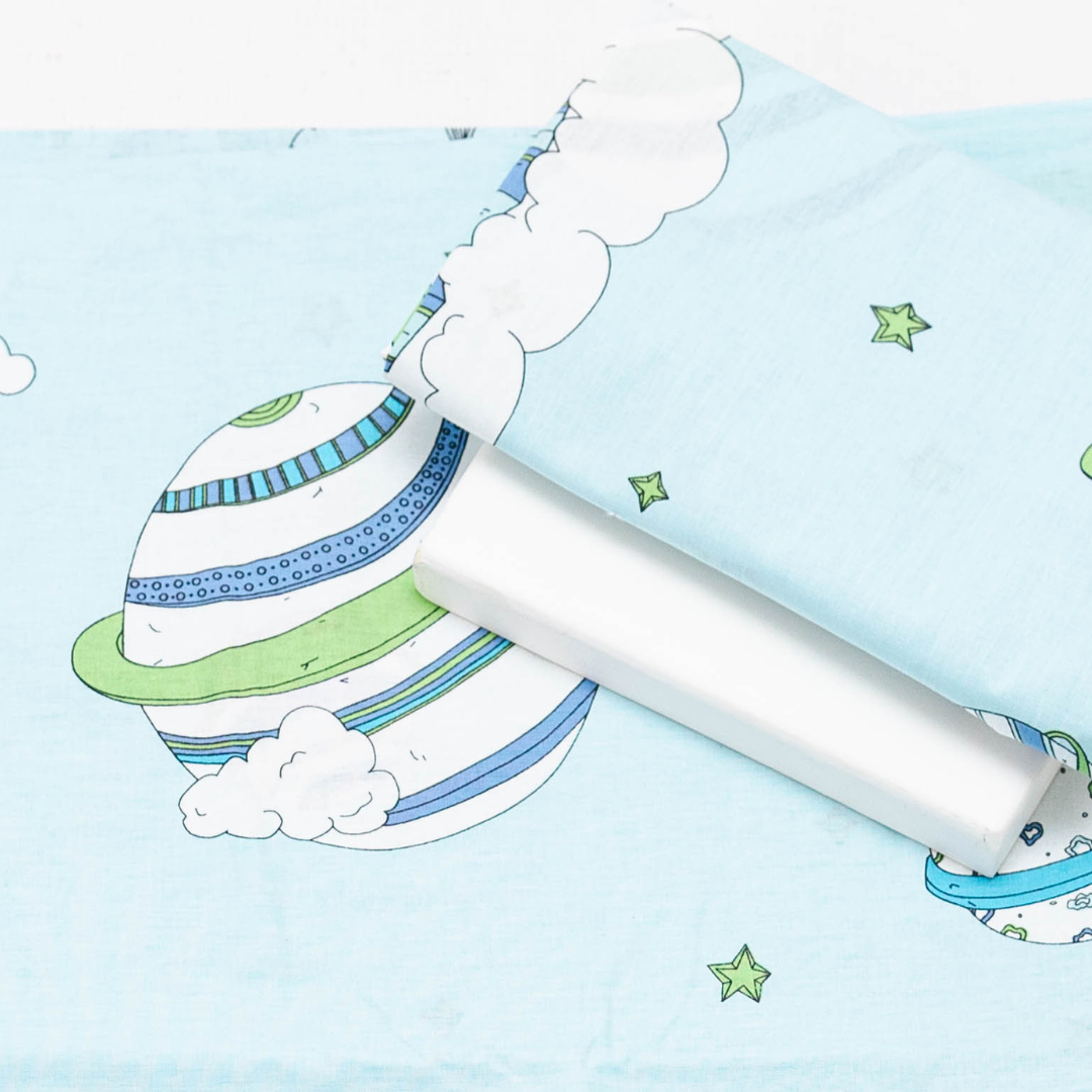 Baby Haven Toddler Bed Duvet Set – Blue Hot Air Balloon - Image 2