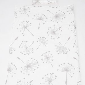 Baby Haven Baby Cot Duvet Set - Grey Dandelion