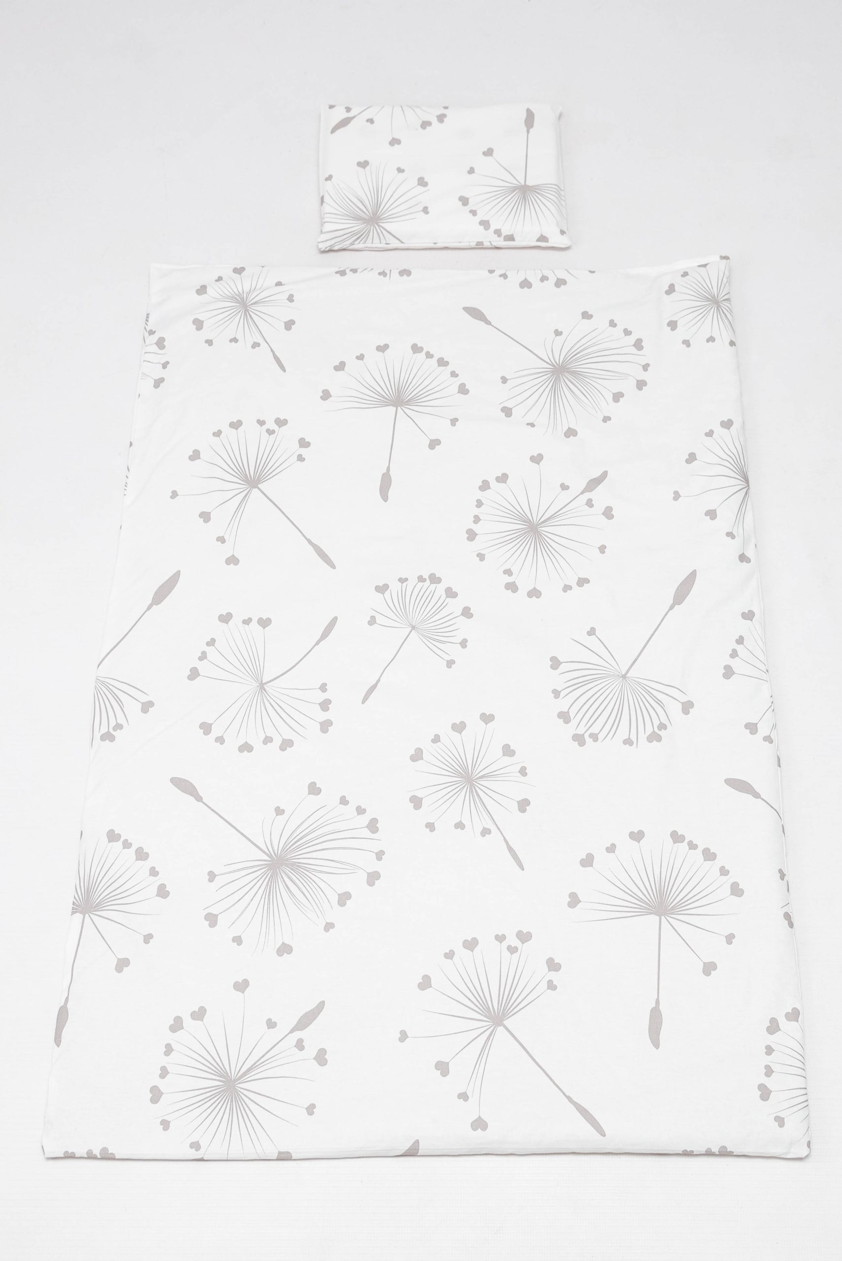 Baby Haven Baby Cot Duvet Set - Grey Dandelion