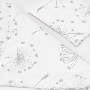 Baby Haven Cot Comforter Set - Grey Dandelion