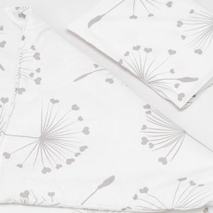 Baby Haven Cot Comforter Set - Grey Dandelion