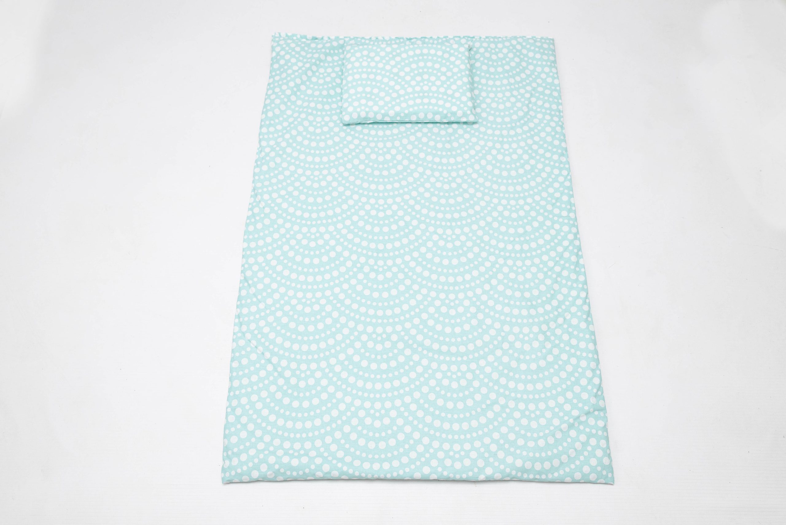 Baby Haven Baby Cot Duvet Set - Turquoise Dots