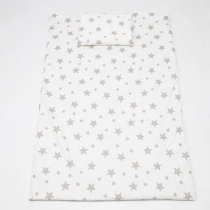 Baby Haven Baby Cot Duvet Set - Beige Stars