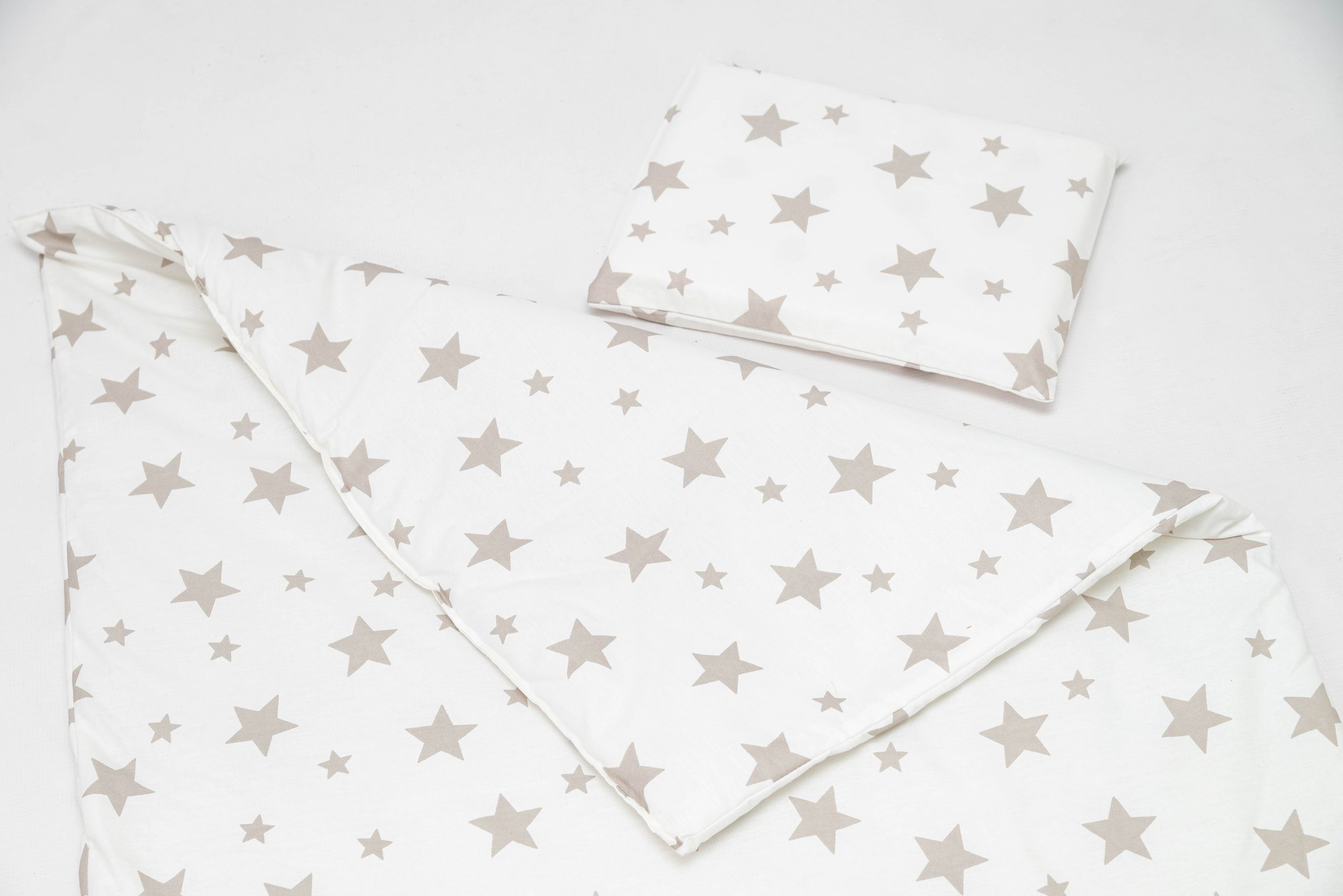 Baby Haven Cot Comforter Set - Beige Stars