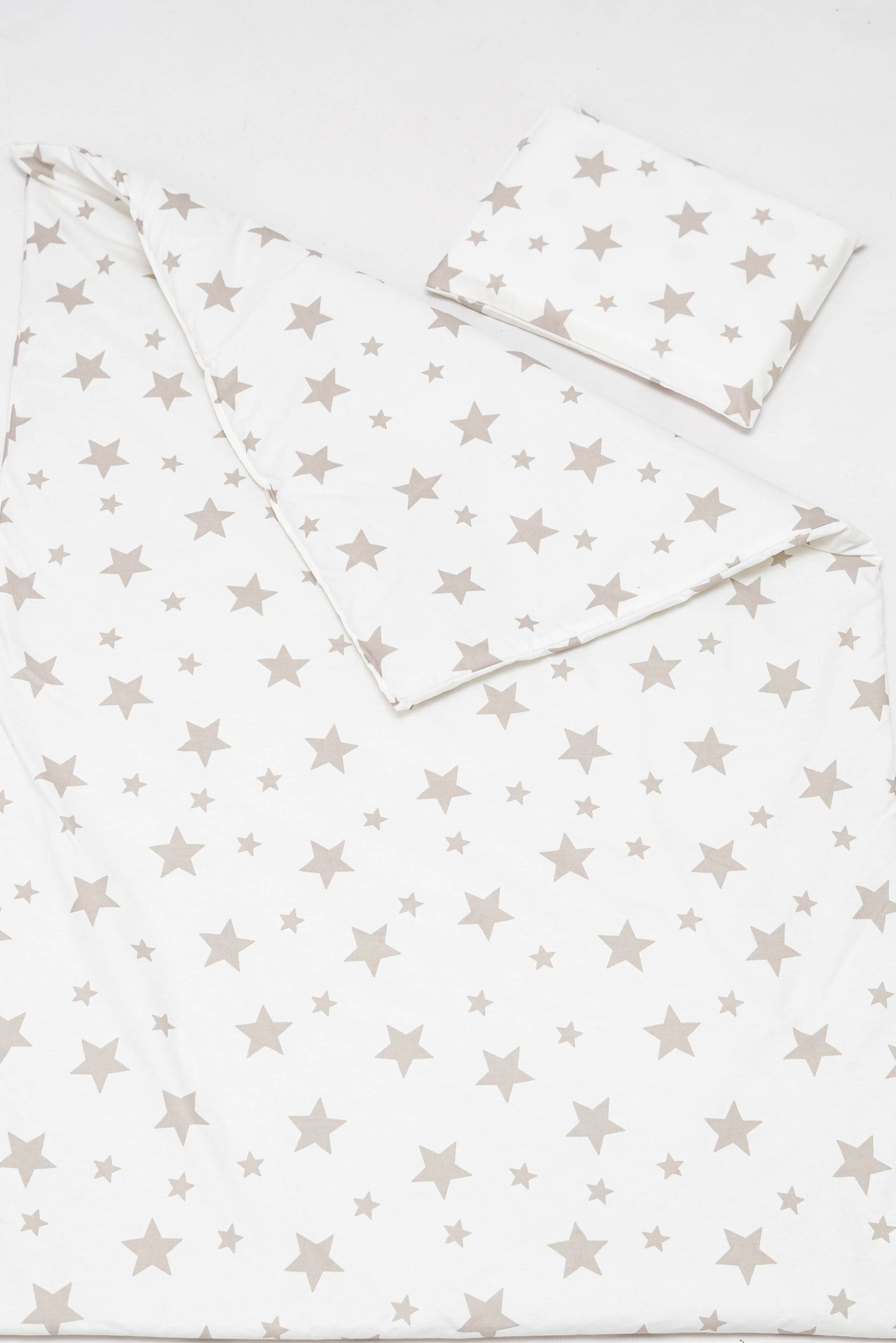 Baby Haven Baby Cot Duvet Set - Beige Stars - Image 3