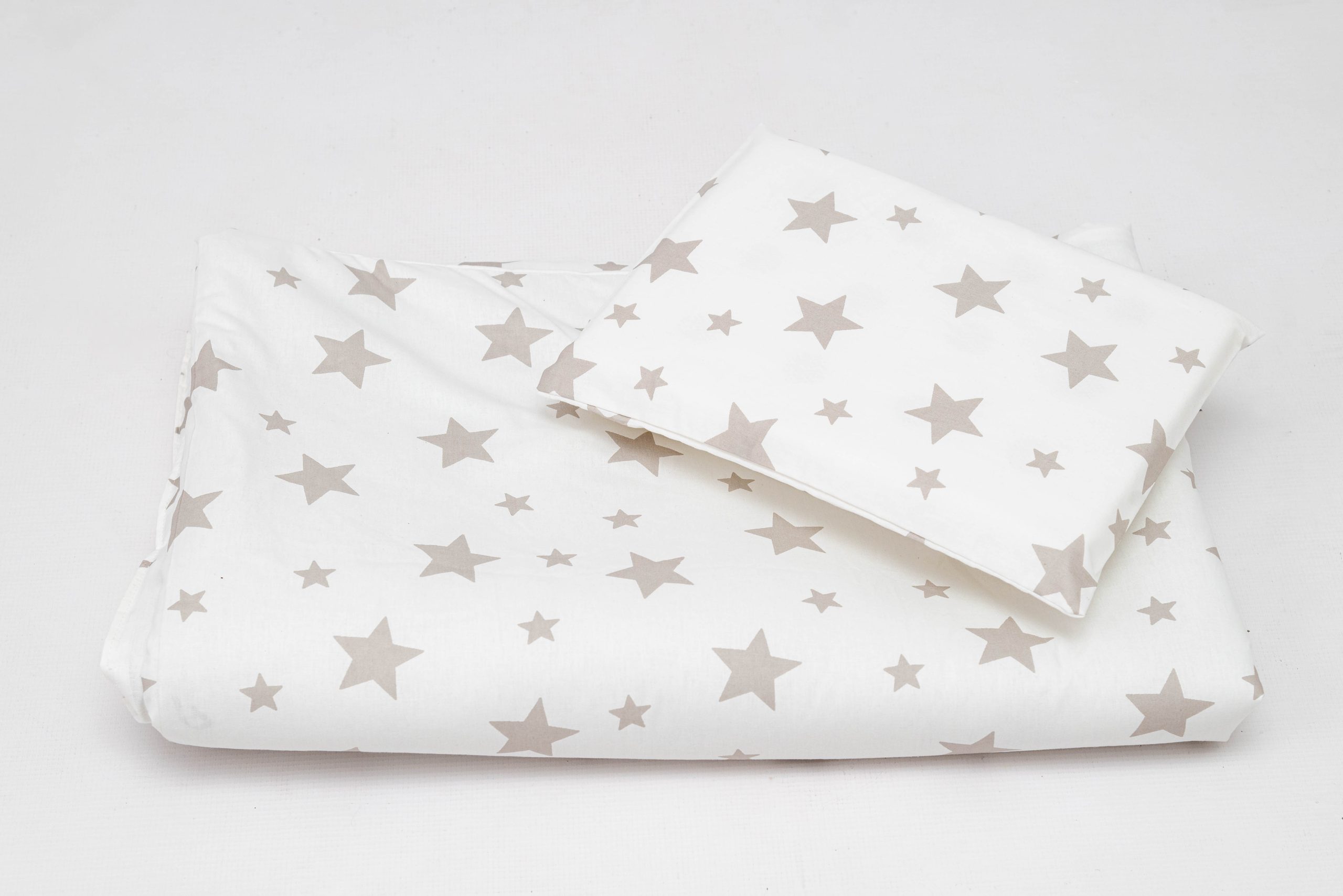 Baby Haven Baby Cot Duvet Set - Beige Stars - Image 4