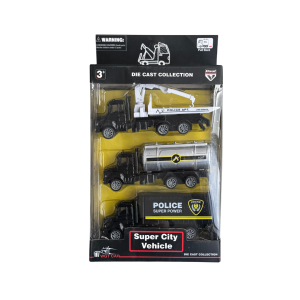 Super City Vehicle Police Truck Toy Set