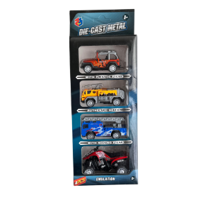 Die Cast Metal Toy Car Set - 4 Piece