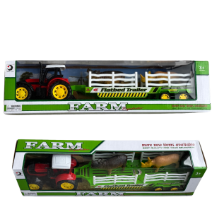 Farmer Exploiter Flatbed Trailer Tractor Toy Playset