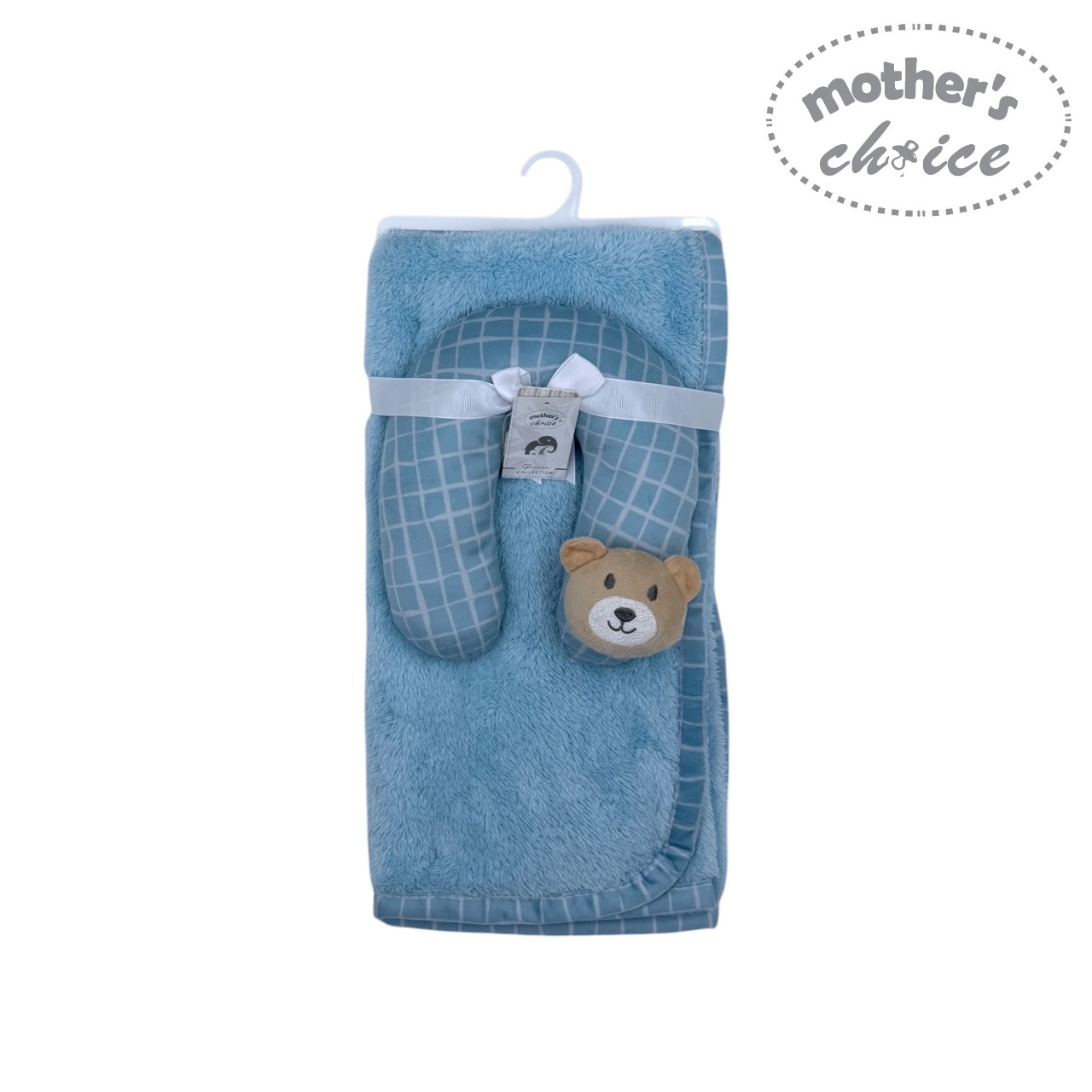 Mother's Choice Coral Fleece Blanket With Pillow