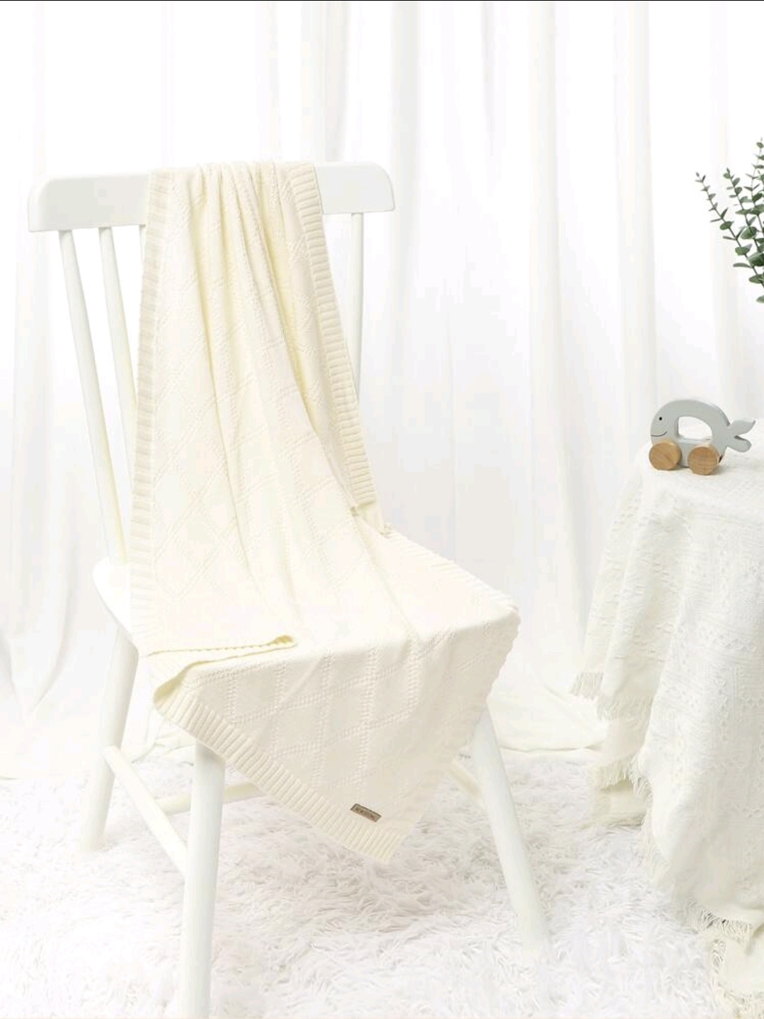 Infant Knitted Blanket - Image 2