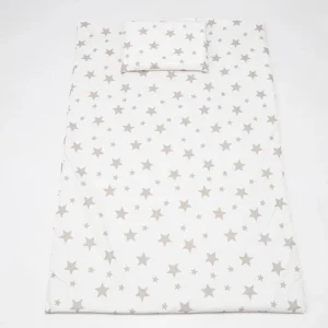 Baby Haven Toddler Bed Duvet Set – Beige Stars
